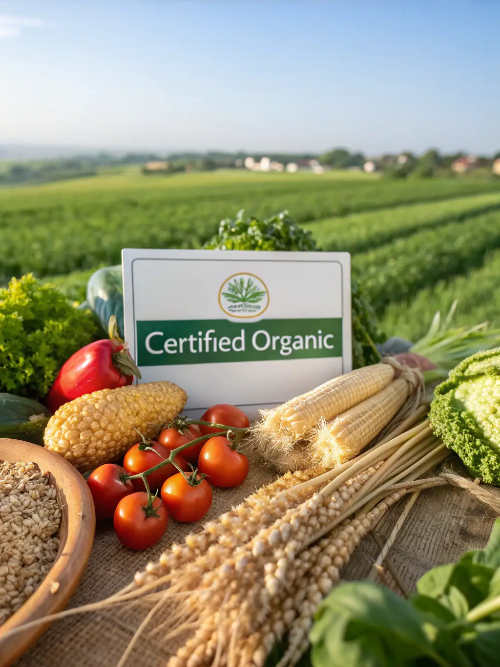 A visual showcasing the EU organic certification logo prominently, alongside a brief description of what the certification entails for Naturelva's products.